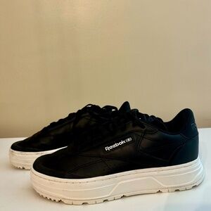 Reebok Club C Double GEO "Core Black/Core Black/Chalk" Women's Shoe 9.5US